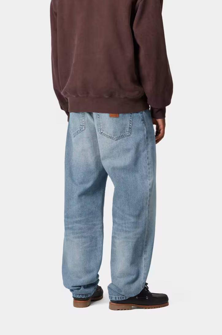 AARON PANT BLUE BURST WASHED