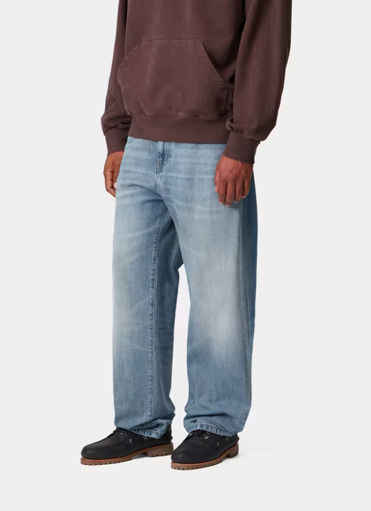 AARON PANT BLUE BURST WASHED