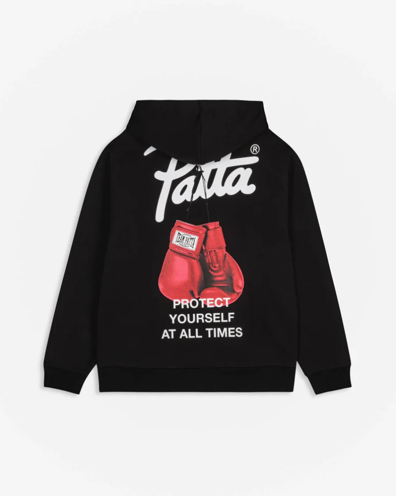 PROTECT YOURSELF HOODED SWEATER BLACK
