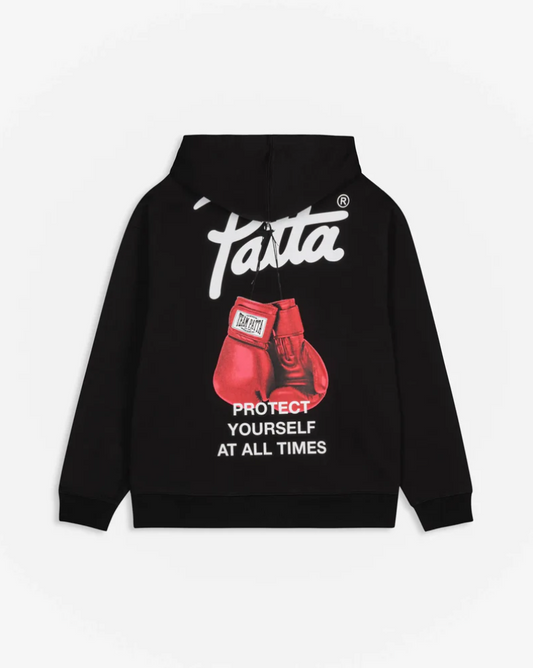 PROTECT YOURSELF HOODED SWEATER BLACK