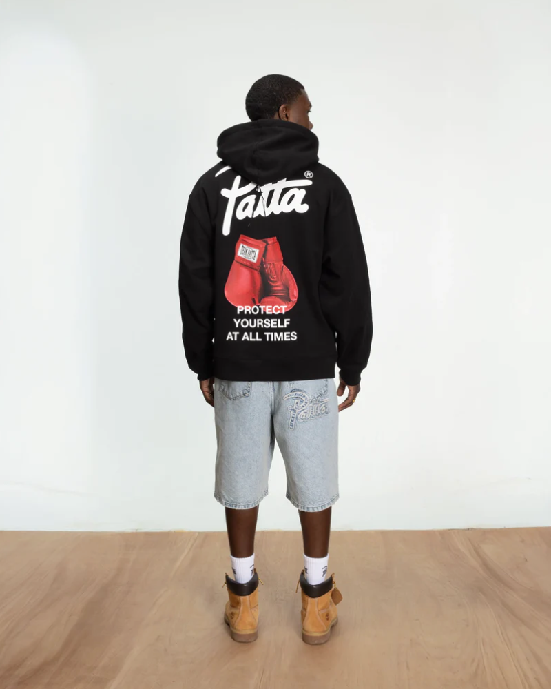 PROTECT YOURSELF HOODED SWEATER BLACK