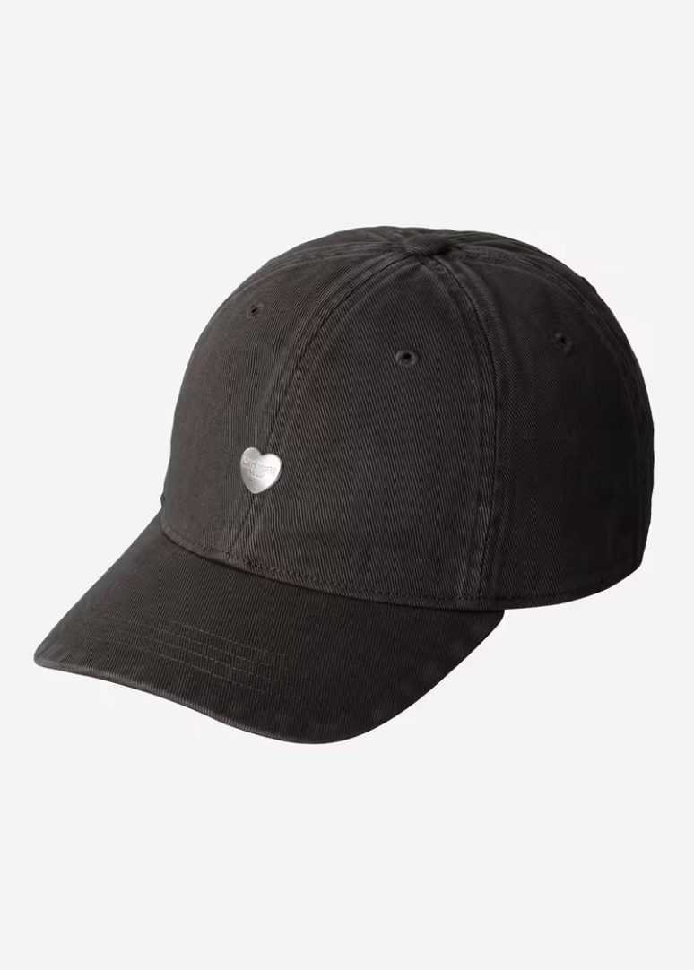 HEART METAL CAP BLACK WASHED