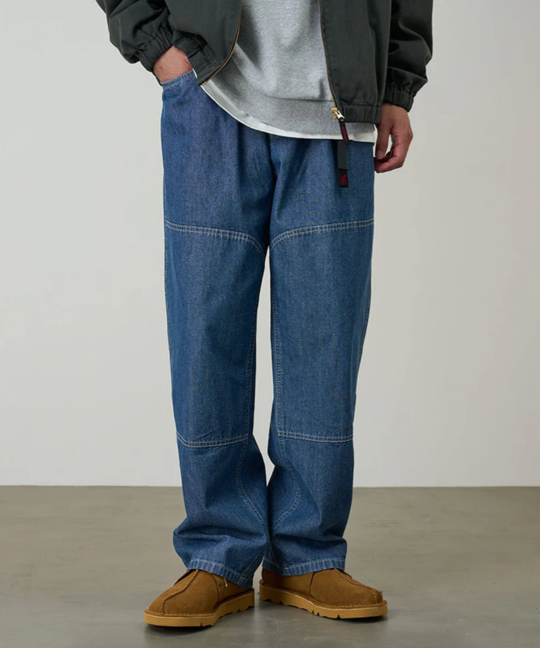 JAPANESE CHAMBRAY DOUBLE KNEE PANT