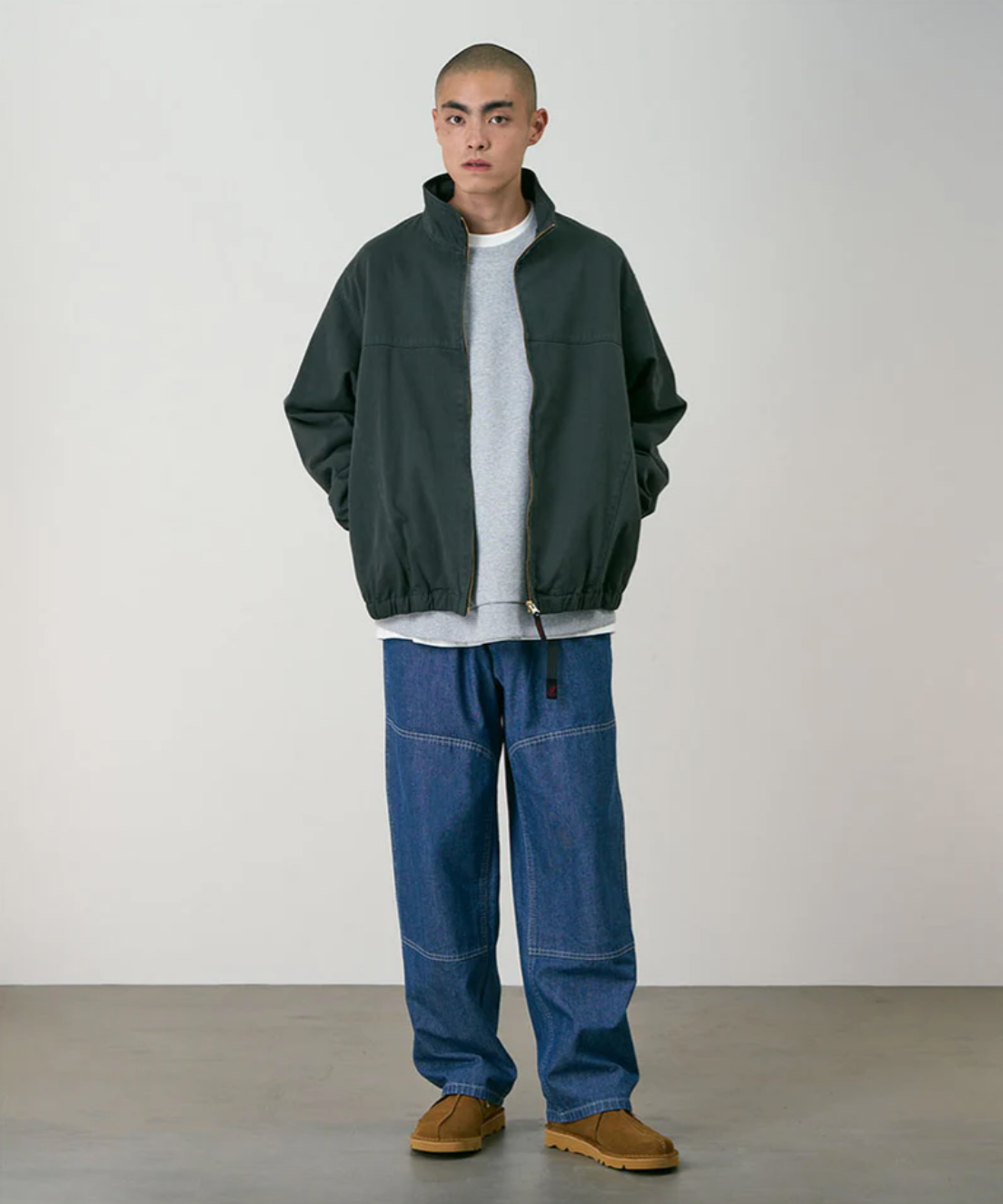 JAPANESE CHAMBRAY DOUBLE KNEE PANT