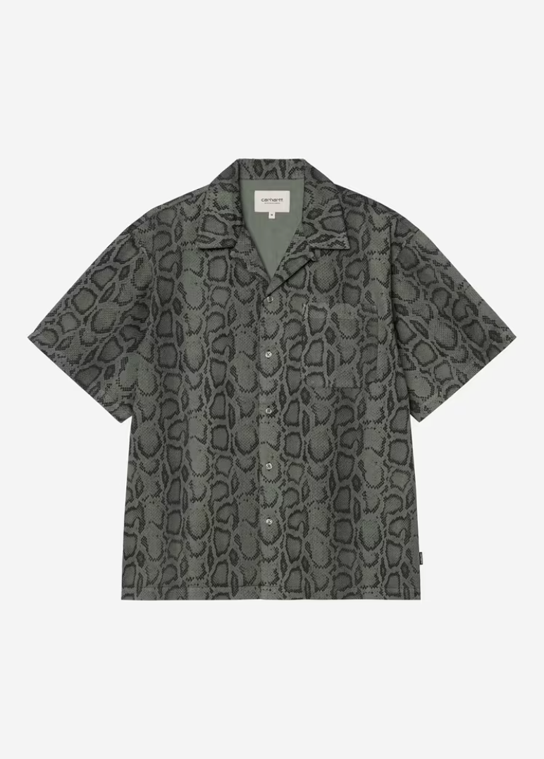 S/S SNAKE CAMO SHIRT LEAF
