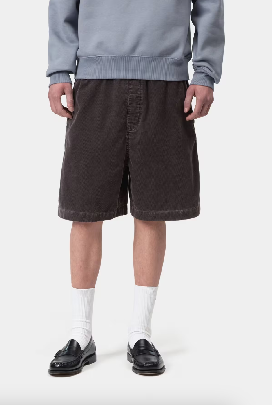 REYNOLD SHORT CORDUROY SHALE DUSKY WASHED