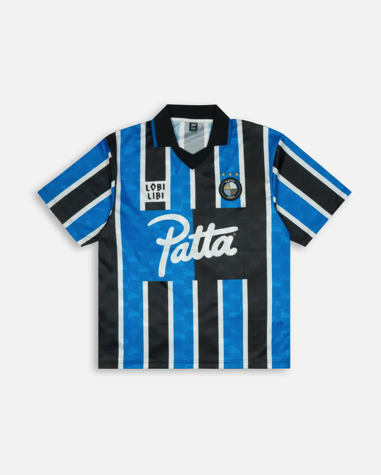 STRIPE FOOTBALL JERSEY FRENCH BLUE