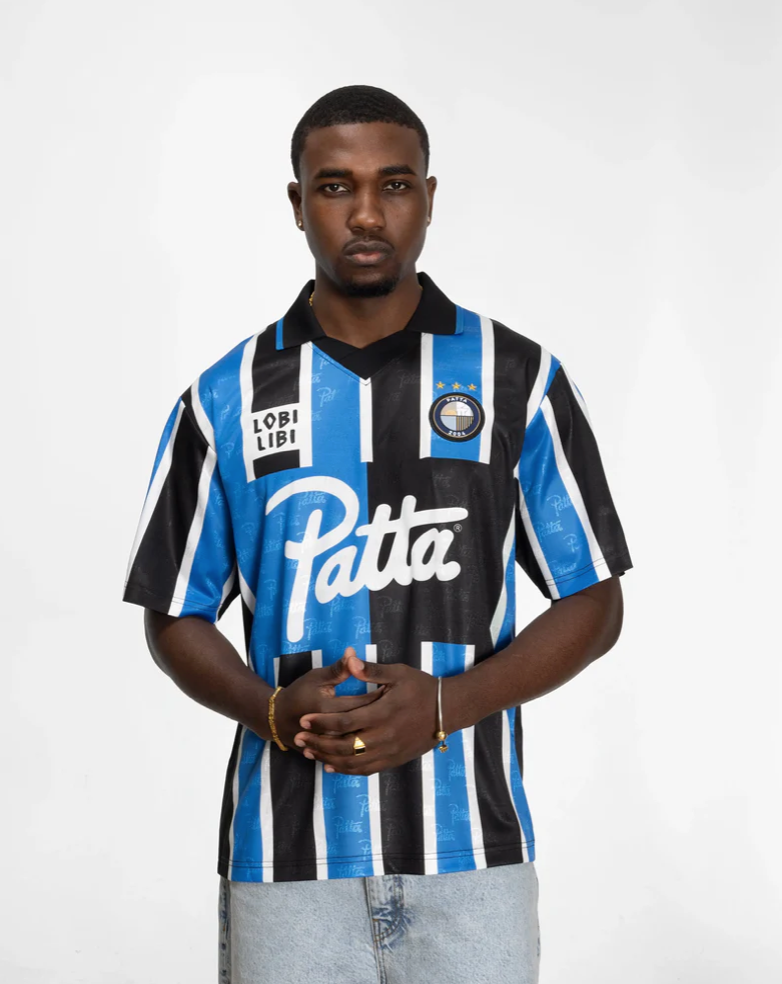 STRIPE FOOTBALL JERSEY FRENCH BLUE