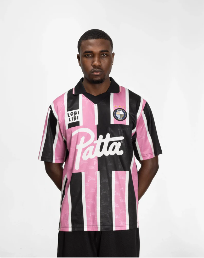 STRIPE FOOTBALL JERSEY BEGONIA PINK