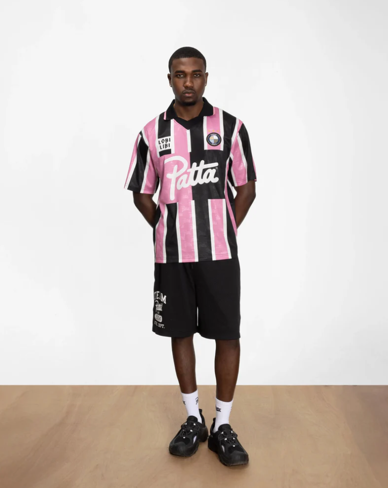 STRIPE FOOTBALL JERSEY BEGONIA PINK