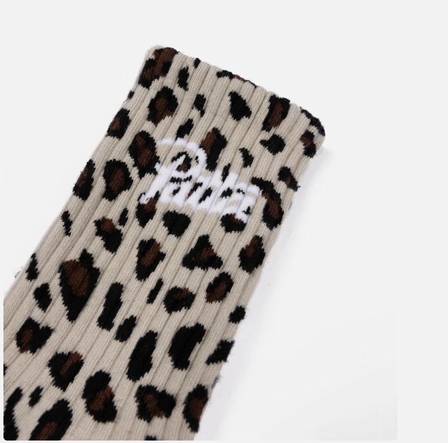 PATTA LEOPARD SCRIPT LOGO SOCKS