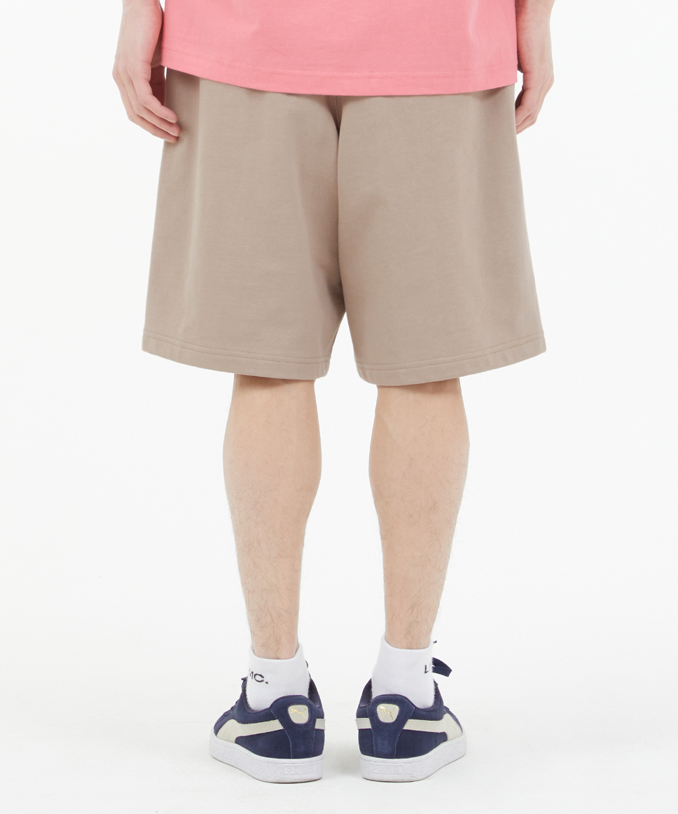 LEAGUE WIDE SWEAT SHORT SAND