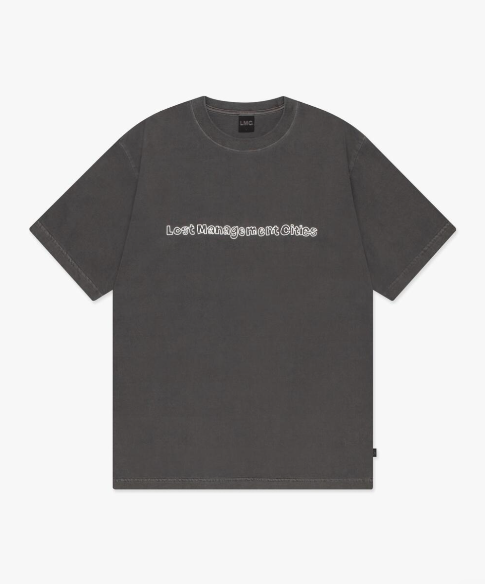 WASHED DOODLE TEE CHARCOAL