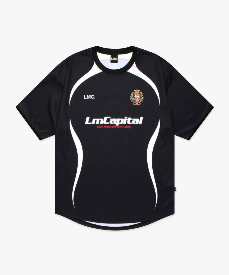 CAPITAL SOCCER JERSEY TEE BLACK