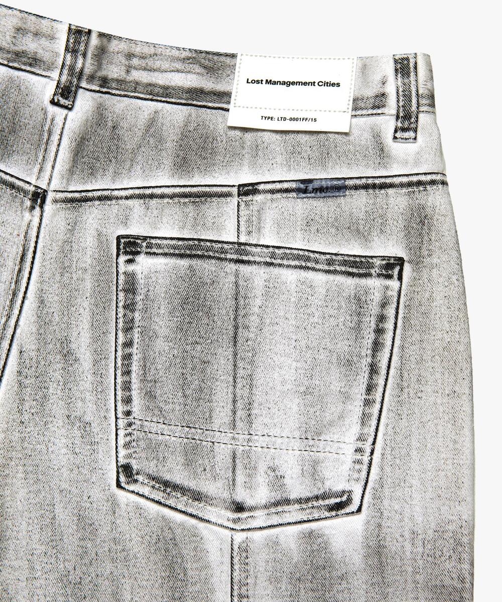 DIRTY WASHED WIDE DENIM PANTS WHITE – Coton Bleu