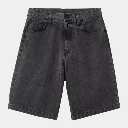 LANDON SHORT BLACK HEAVY STONE WASHED