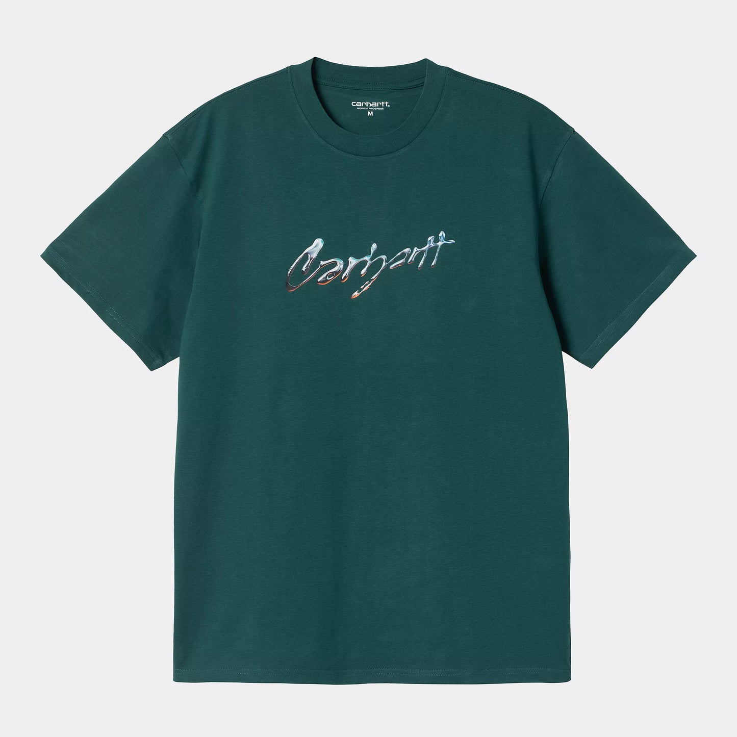 S/S DRIP SCRIPT TEE GREEN