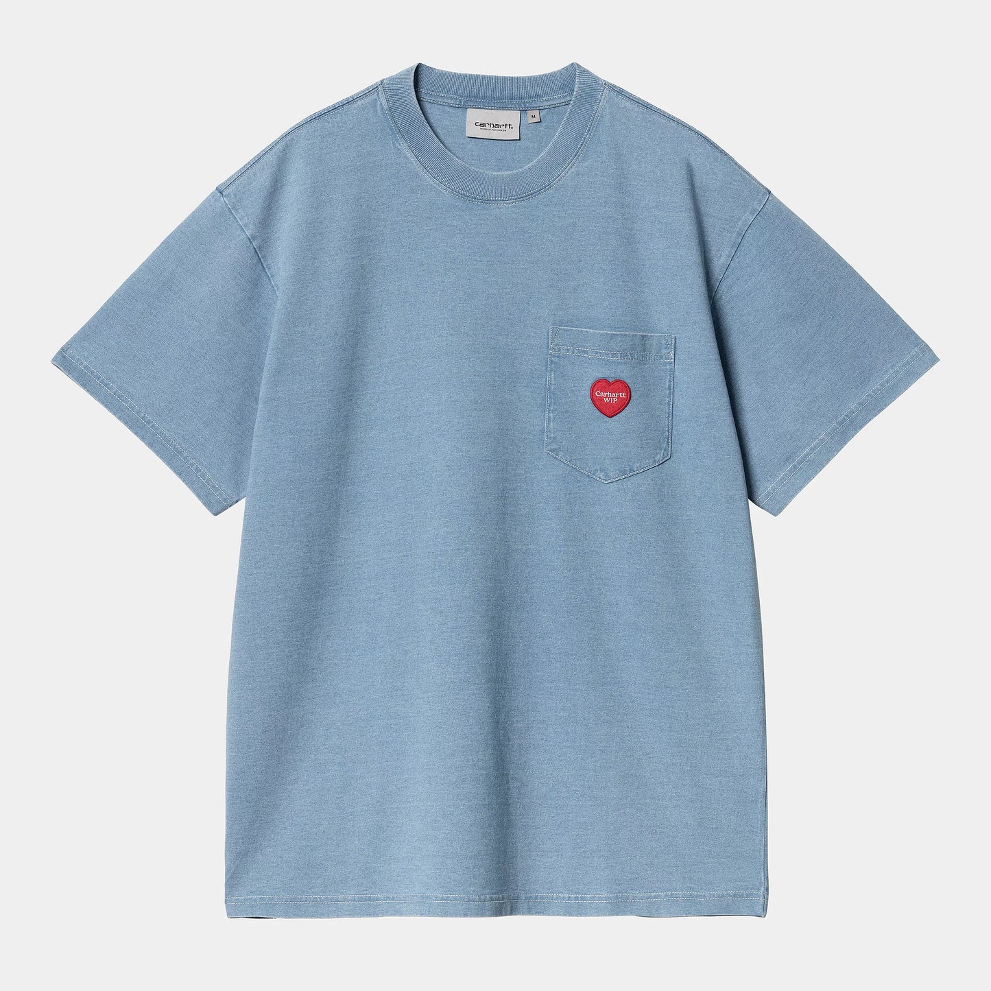 S/S INGO POCKET TEE LIGHT BLUE WASHED